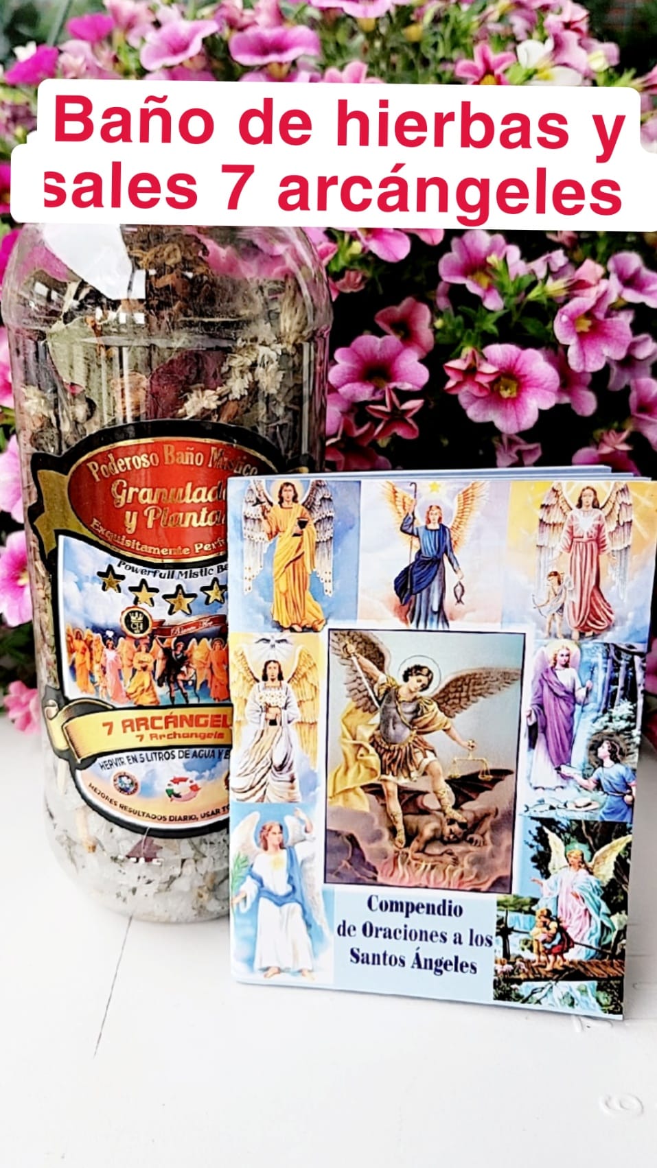 BANO DE HIERBAS AROMATICAS Y SALES 7 ARCANGELES Y LIBRO