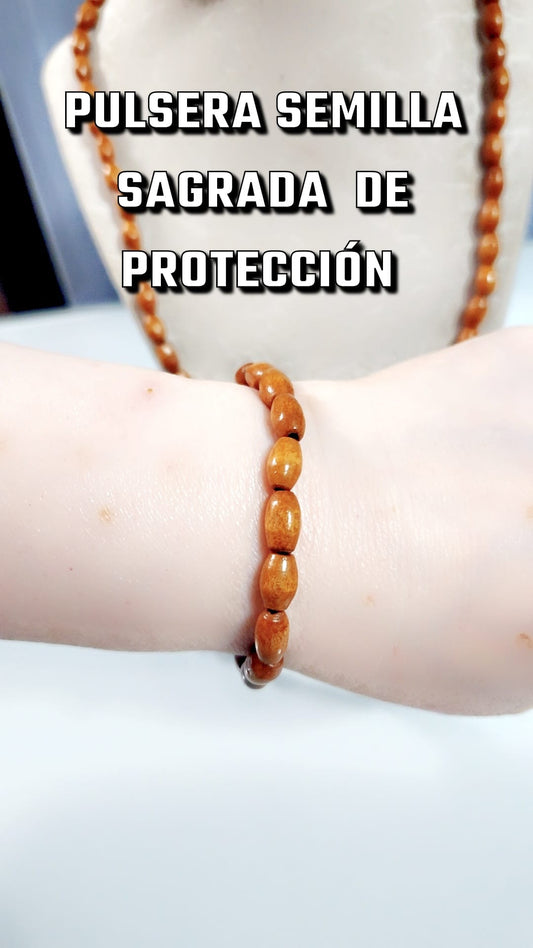 Pulsera semilla sagrada de protección