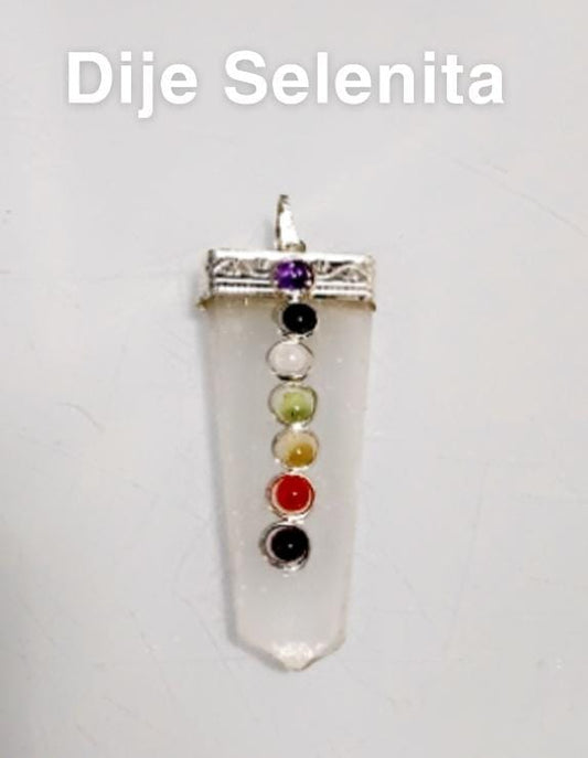 DIJE SELENITA 7 CHAKRAS