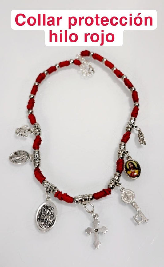 COLLAR PROTECCION HILO ROJO
