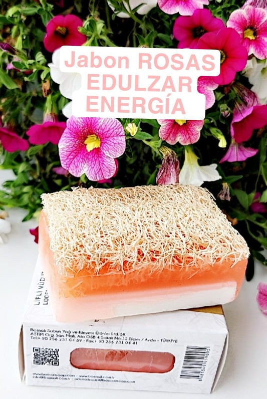 JABON ROSAS PARA ENDULZAR ENERGIA