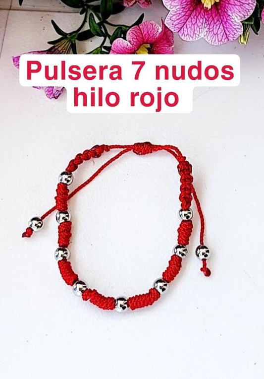 7 NUDOS HILO ROJO