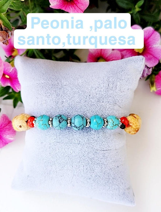 PALO SANTO,PEONIA ,TURQUESA