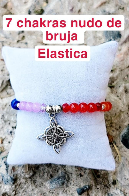 7 CHAKRAS NUDO DE BRUJA ELASTICA