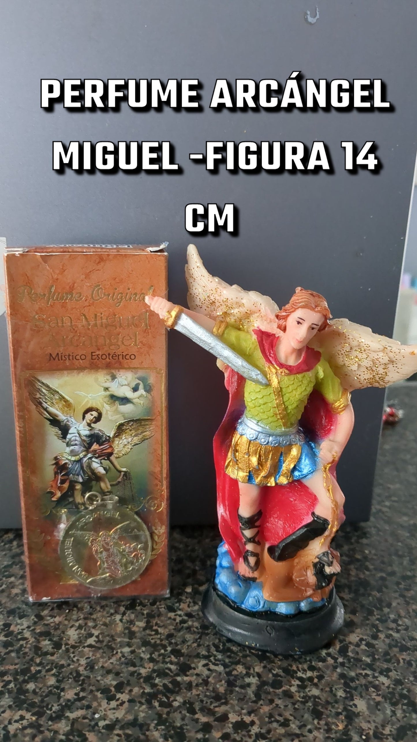 Perfume Arcangel Miguel Original no trae la figura